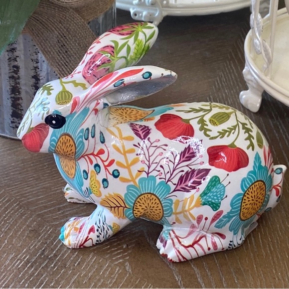 NEW! Boho Chic Farmhouse Colorful Floral Spring  Easter Egg - Picture 6 of 6